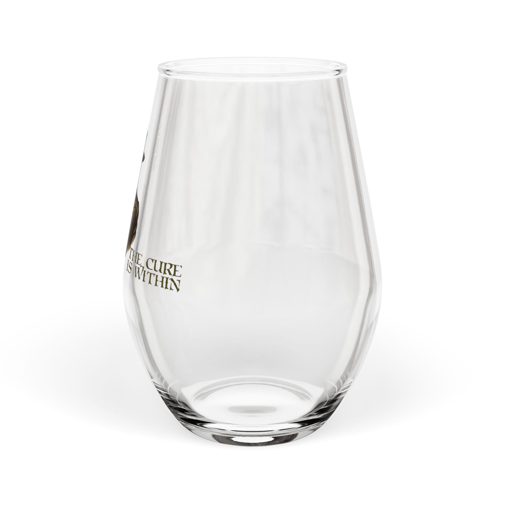The Cure Is Within Stemless Wine Glass | 11.75oz