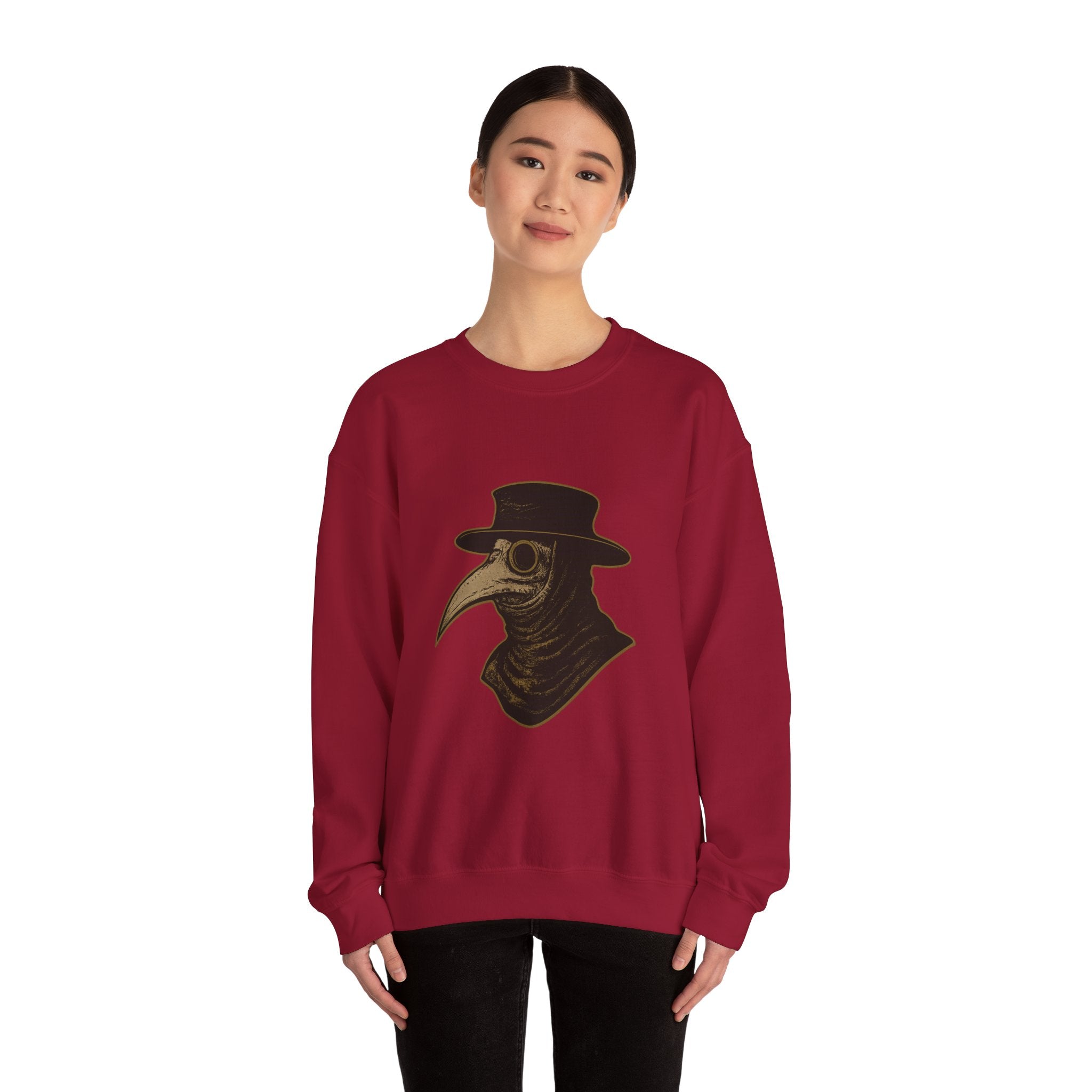 Plague Doctor Illustration Crewneck Sweatshirt | Explore Thy Lore