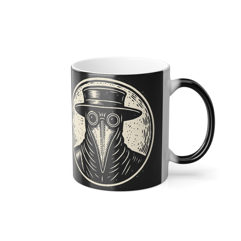 Plague Doctor Color‑Morph Mug — Heat‑Reactive 11oz