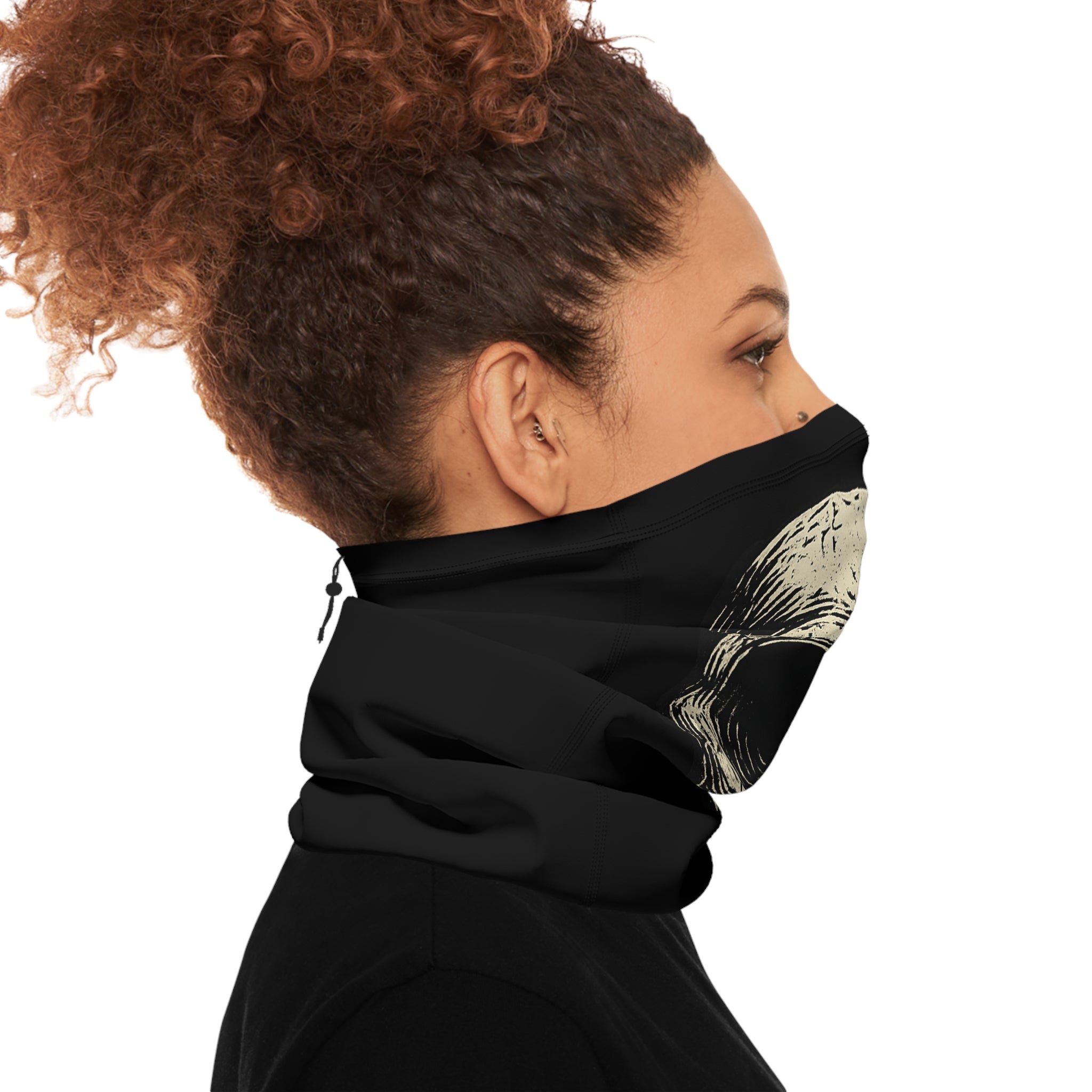 Skull Bird Beak Design Neck Gaiter