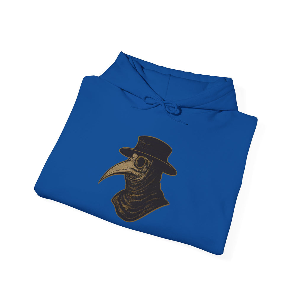 Gothic Vintage Medical Mask Hoodie — "The Plagued Page" Pullover