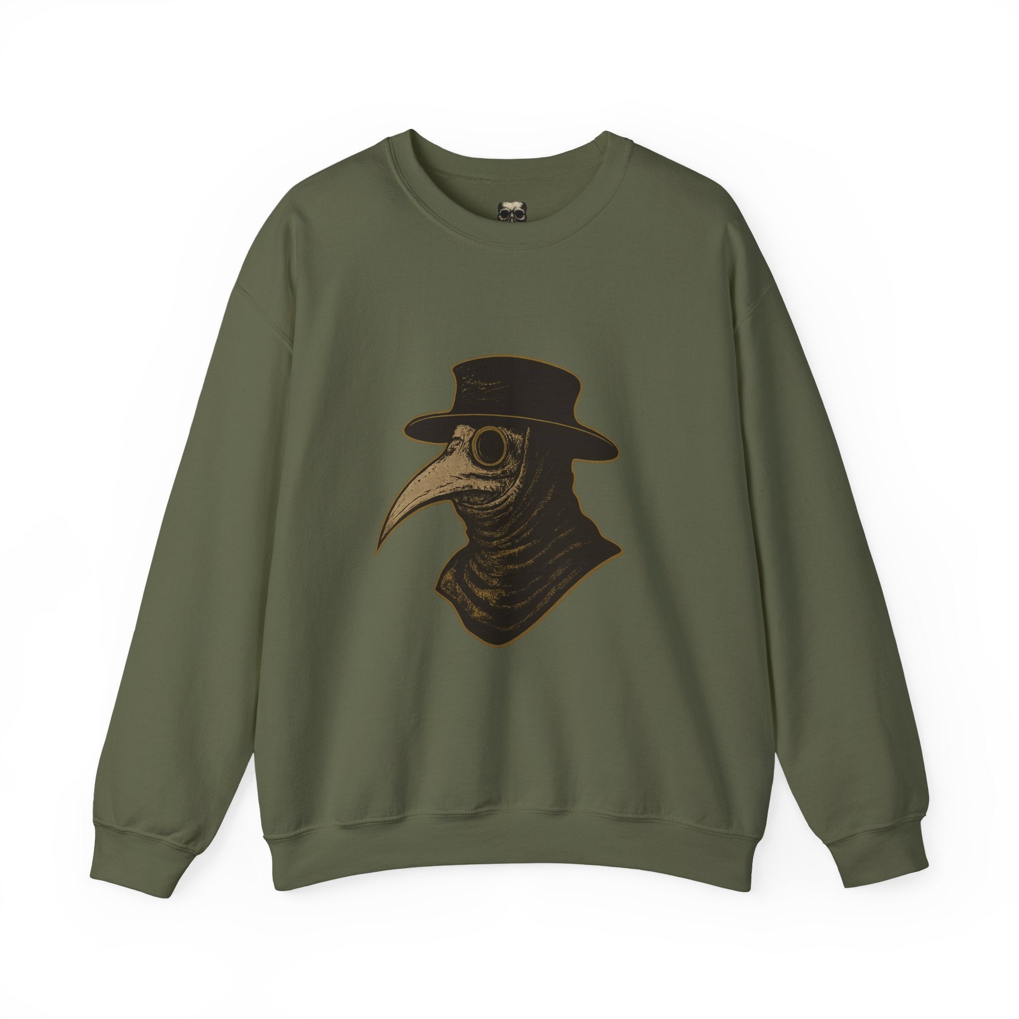 Plague Doctor Illustration Crewneck Sweatshirt | Explore Thy Lore