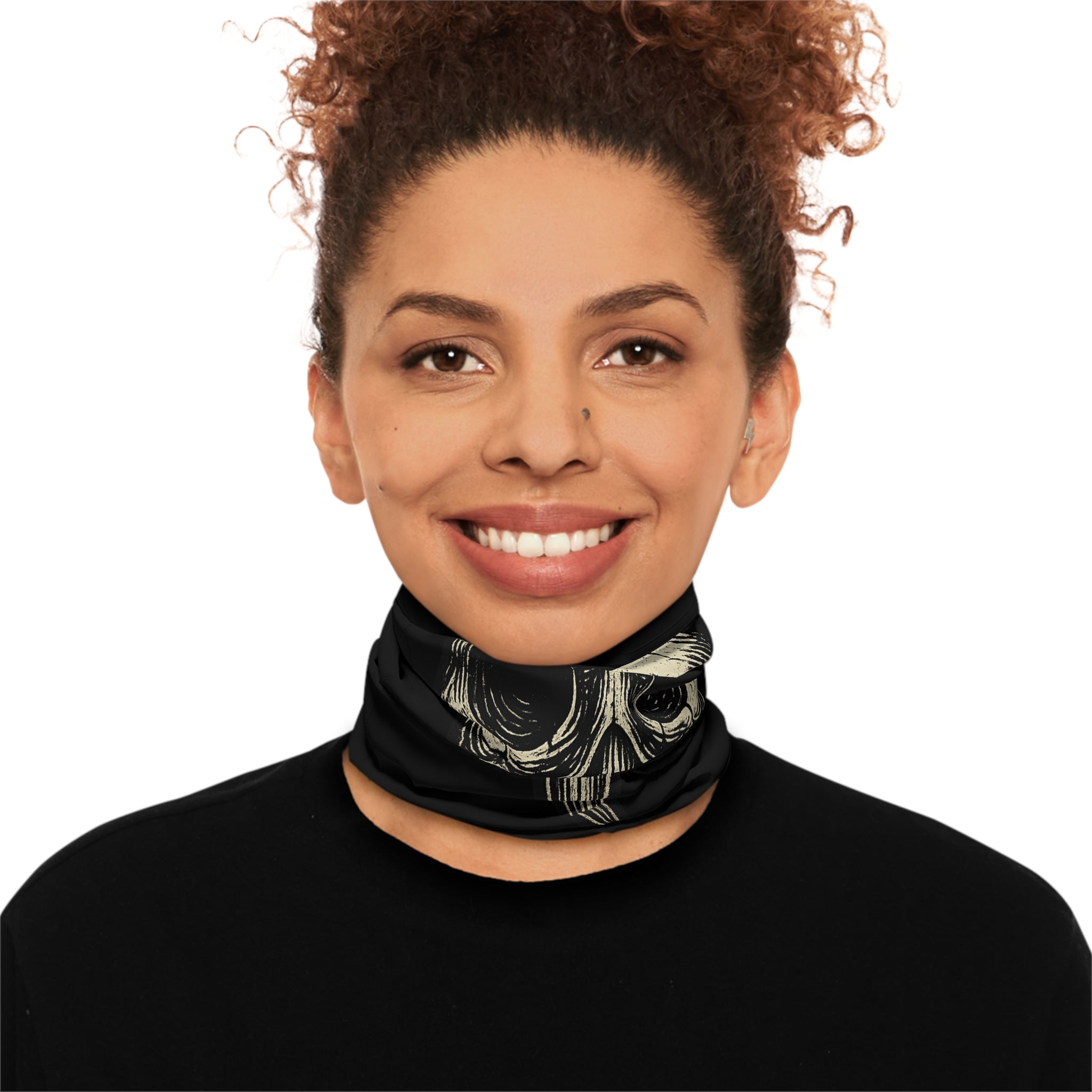 Skull Bird Beak Design Neck Gaiter