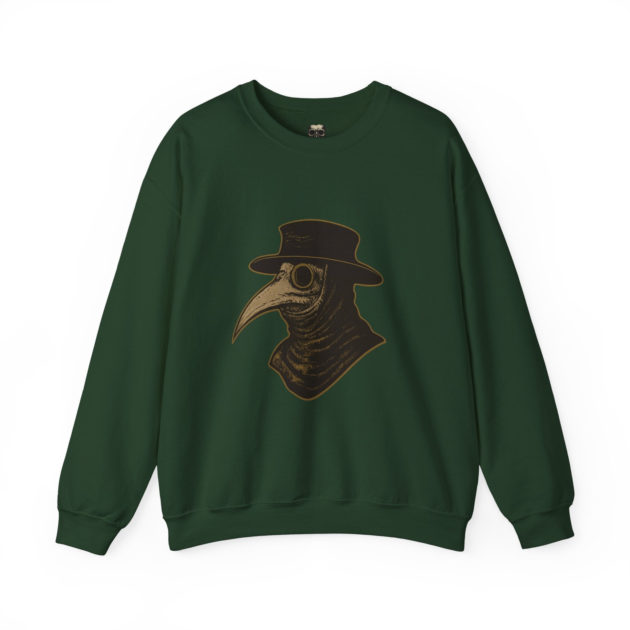 Plague Doctor Illustration Crewneck Sweatshirt | Explore Thy Lore