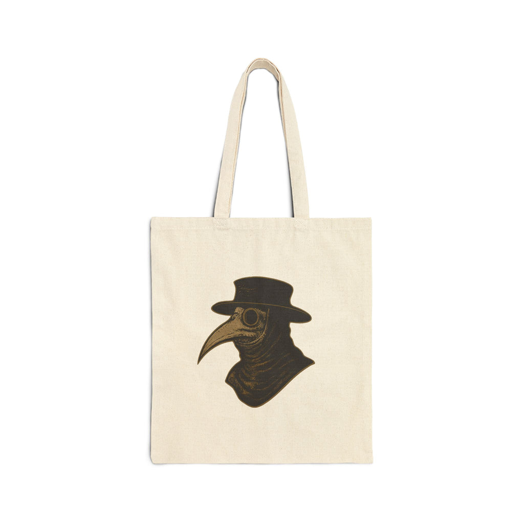Plague Doctor Illustration Tote Bag | Vintage Medical Mask Quote