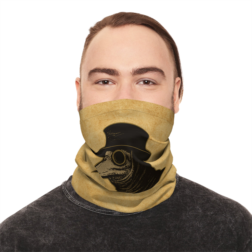 Plagued Page Neck Gaiter — Vintage Medical Mask Face Cover