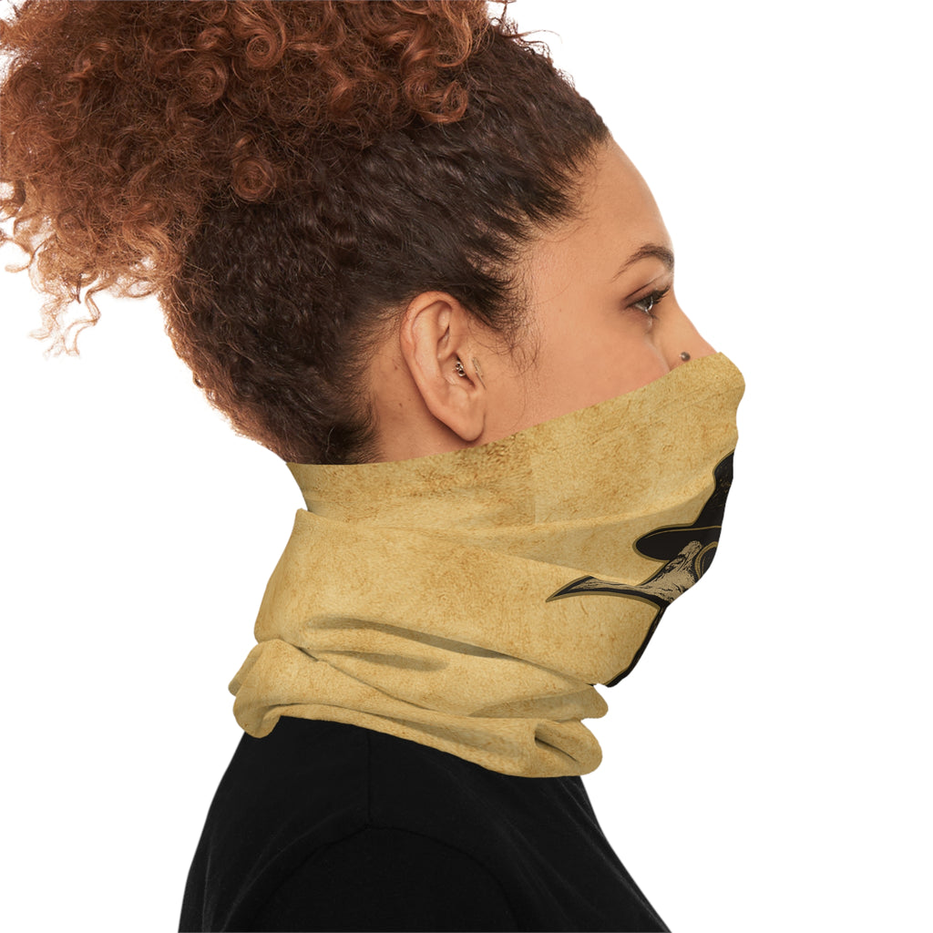 Plagued Page Neck Gaiter — Vintage Medical Mask Face Cover