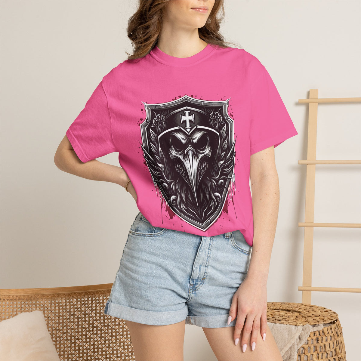 Plague Knight Unisex T-shirt, Black Tee, Grim Reaper Shirt, Medieval Fantasy