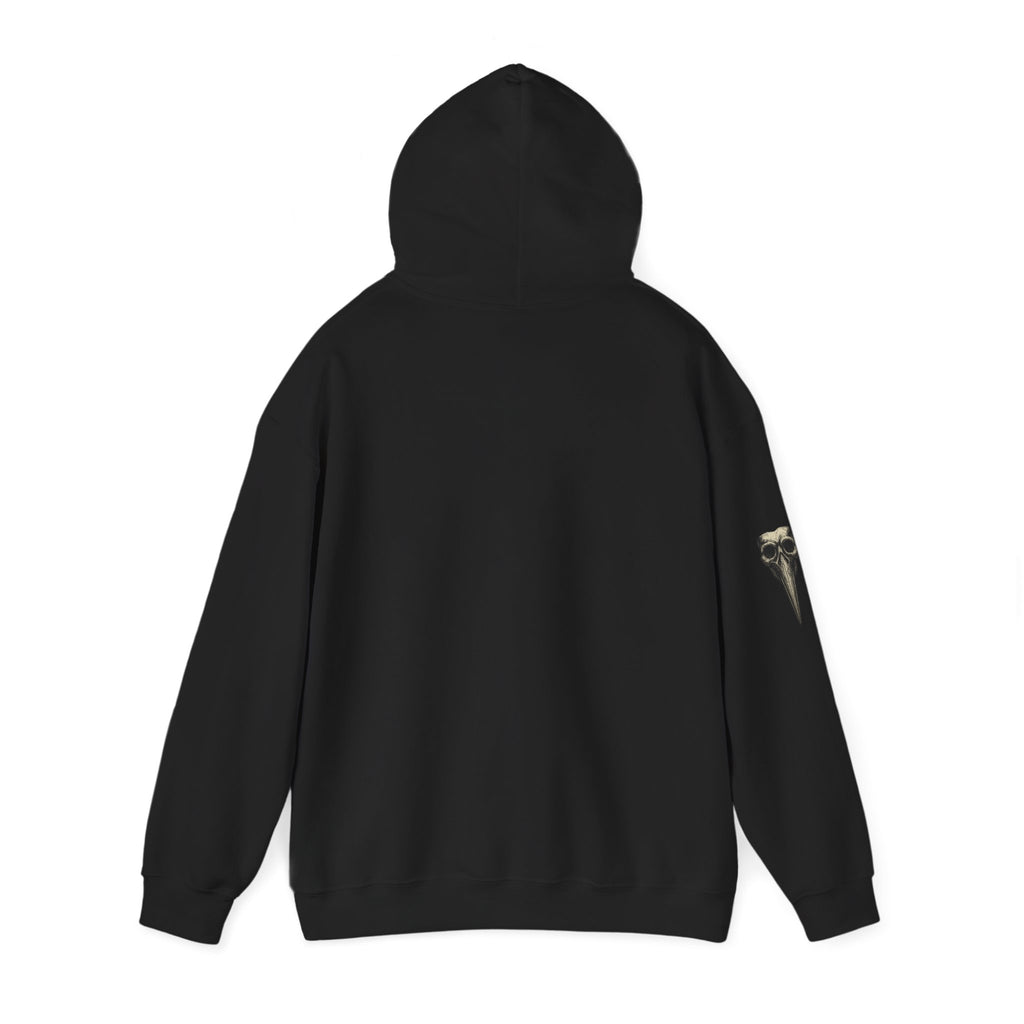 Gothic Vintage Medical Mask Hoodie — "The Plagued Page" Pullover