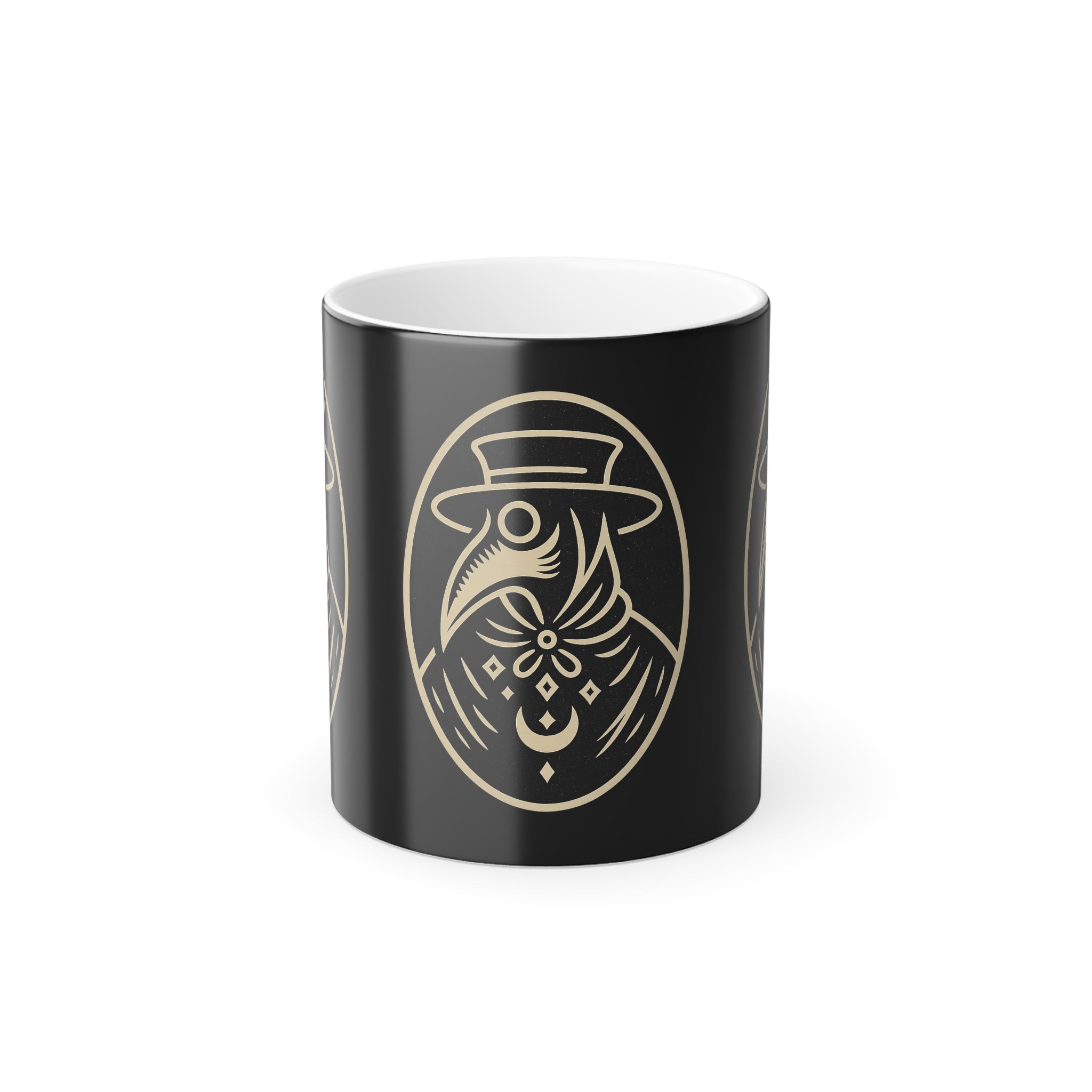 Vintage Plague Doctor Color‑Morph Mug — Heat‑Reactive 11oz