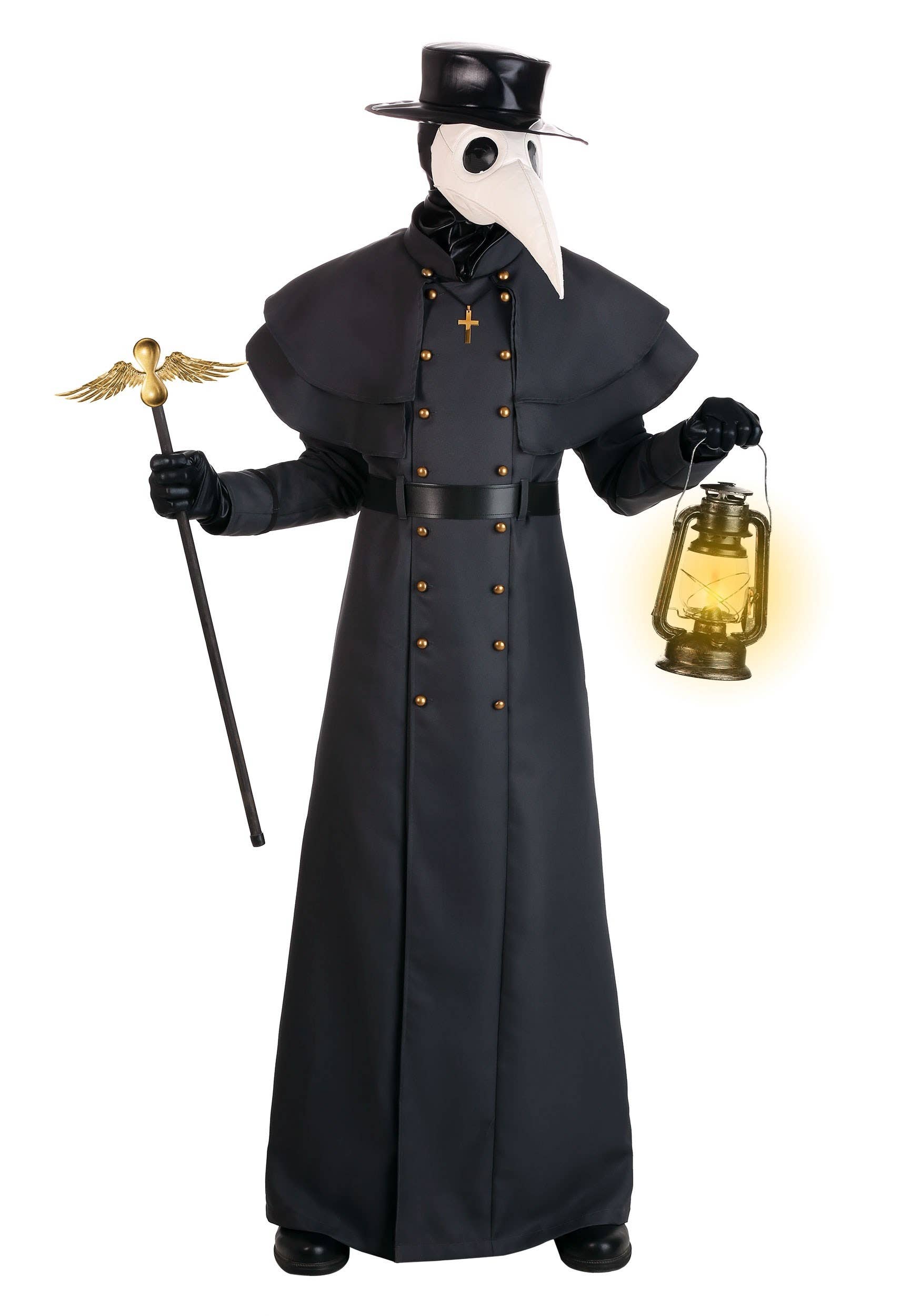 Plague Doctor Costume Kit — Complete 8‑Piece Gothic Ensemble for Halloween & Masquerade