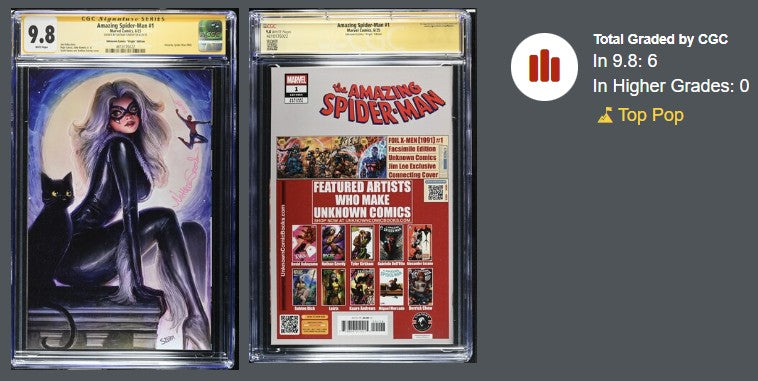 Amazing Spider-Man #1 – Virgin Variant Signed by Nathan Szerdy (CGC 9.8)