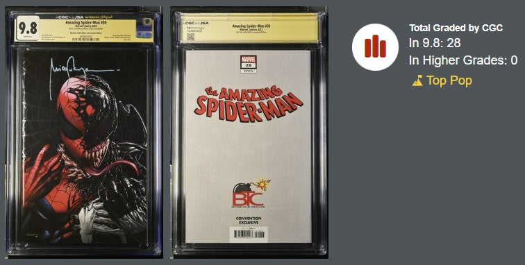🕷️ Amazing Spider-Man #26 – Signed by Mico Suayan (CGC 9.8, Foil Cover)