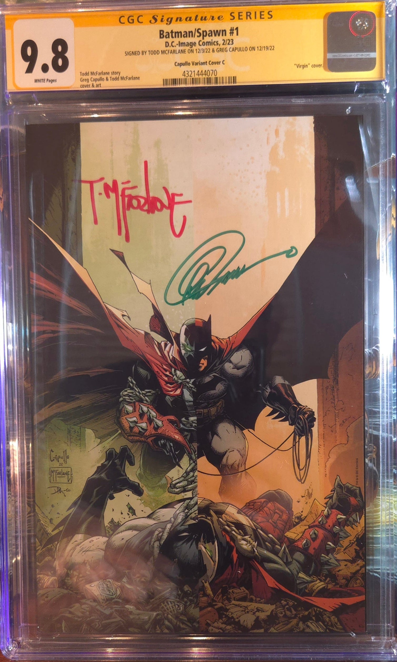 Batman/Spawn #1 – CGC 9.8 Signature Series 1:1000 Virgin Variant