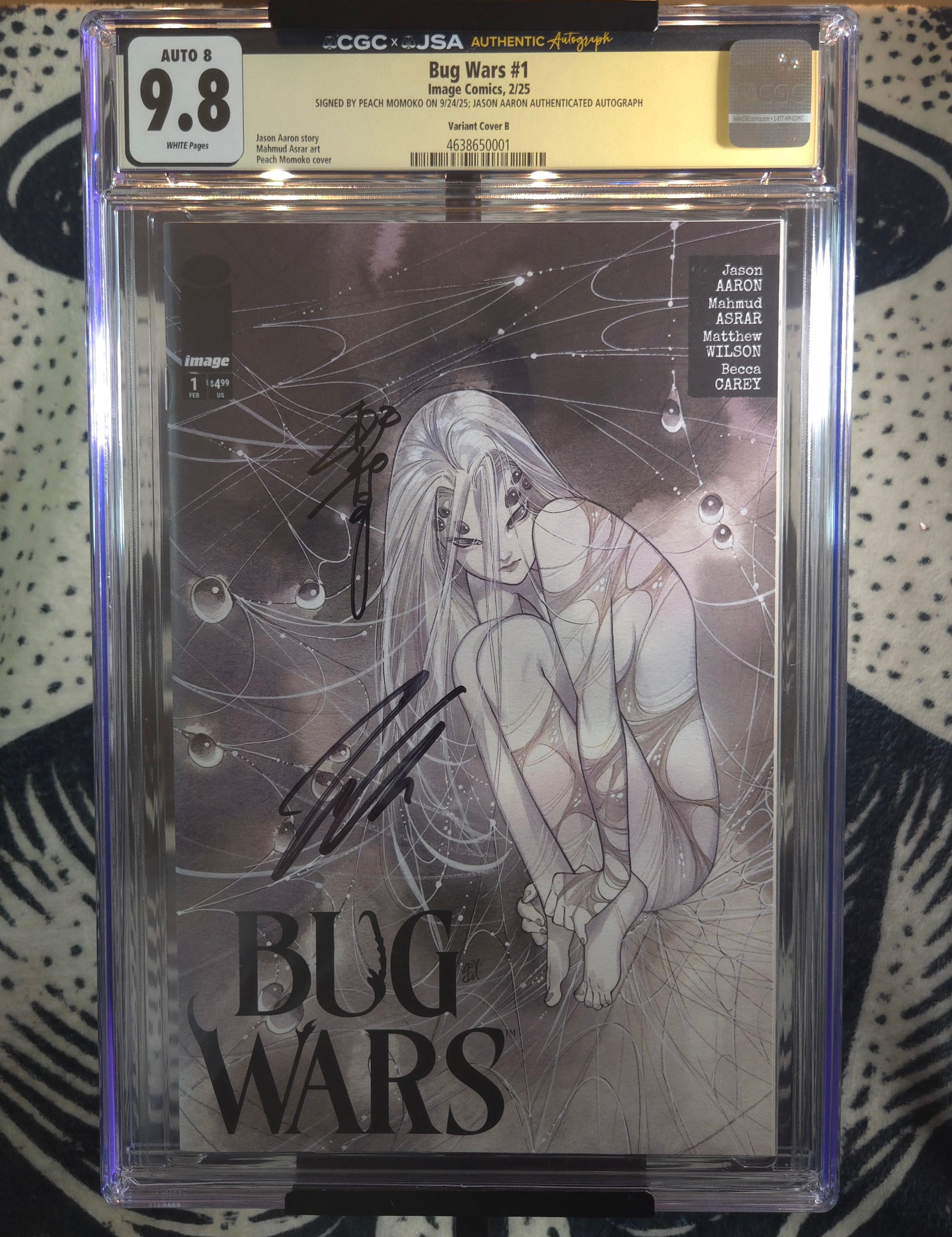 Signed by Peach Momoko and Jason Aaron
