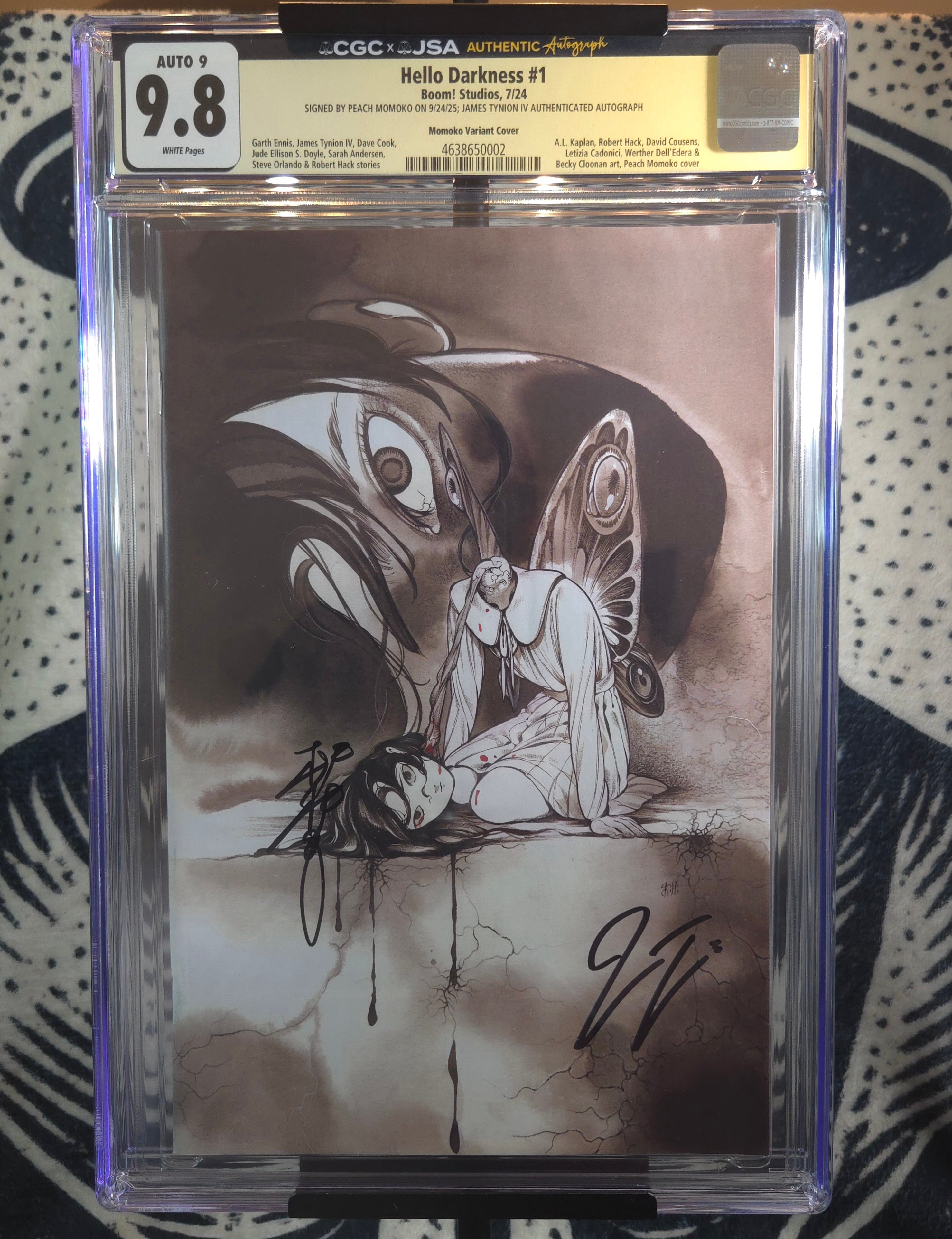 Dual signed by Peach Momoko and James Tynion IV