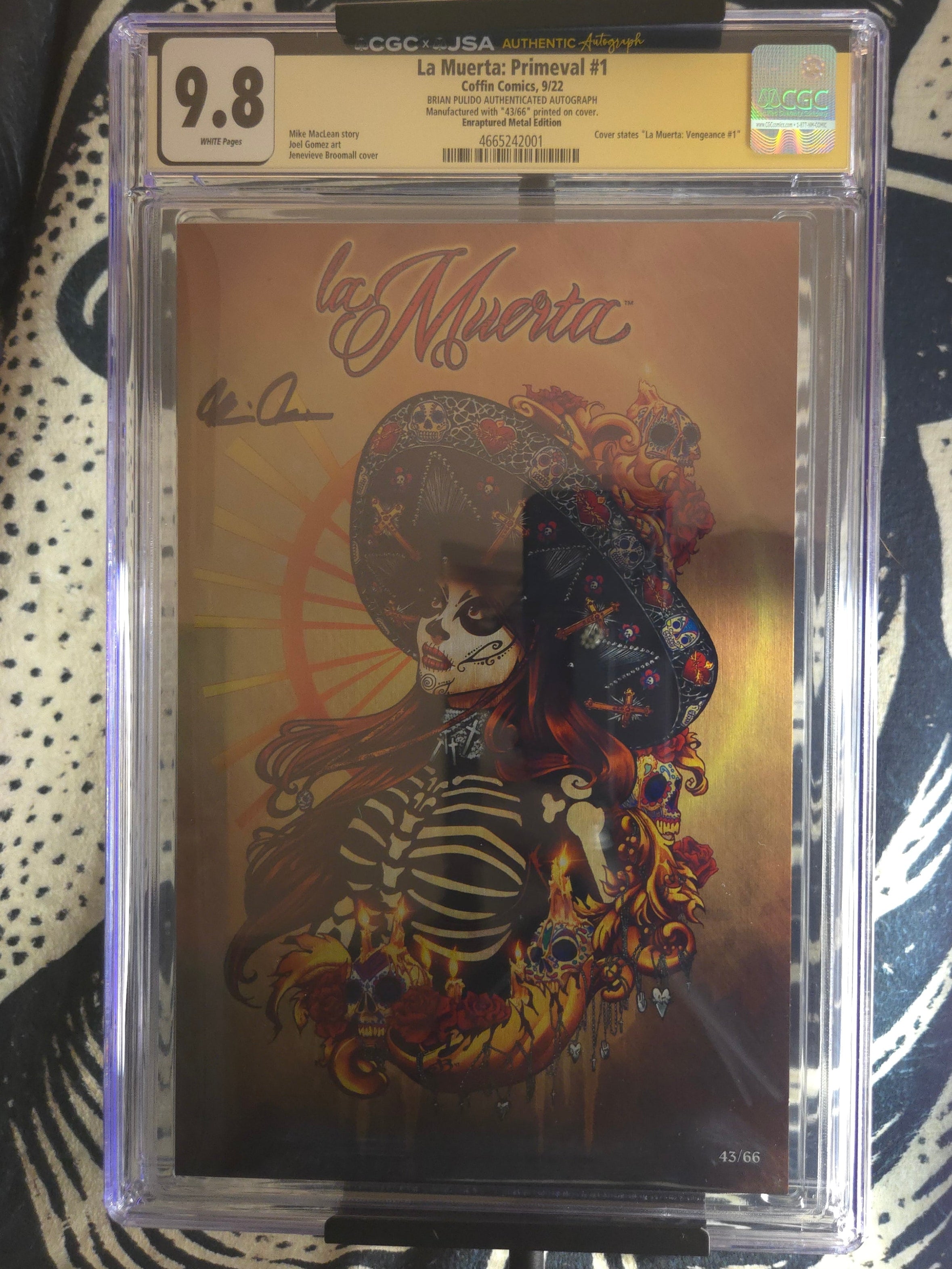 La Muerta: Vengeance #1 – Enraptured Metal Edition 43 of 66
