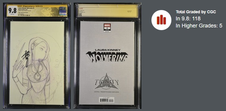 Laura Kinney: Wolverine Trinity Comics Sketch Edition Ltd. 555