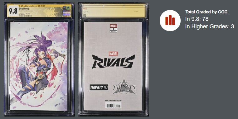 Marvel Rivals #1 Virgin Edition – CGC 9.8 Signature Series (Peach Momoko)