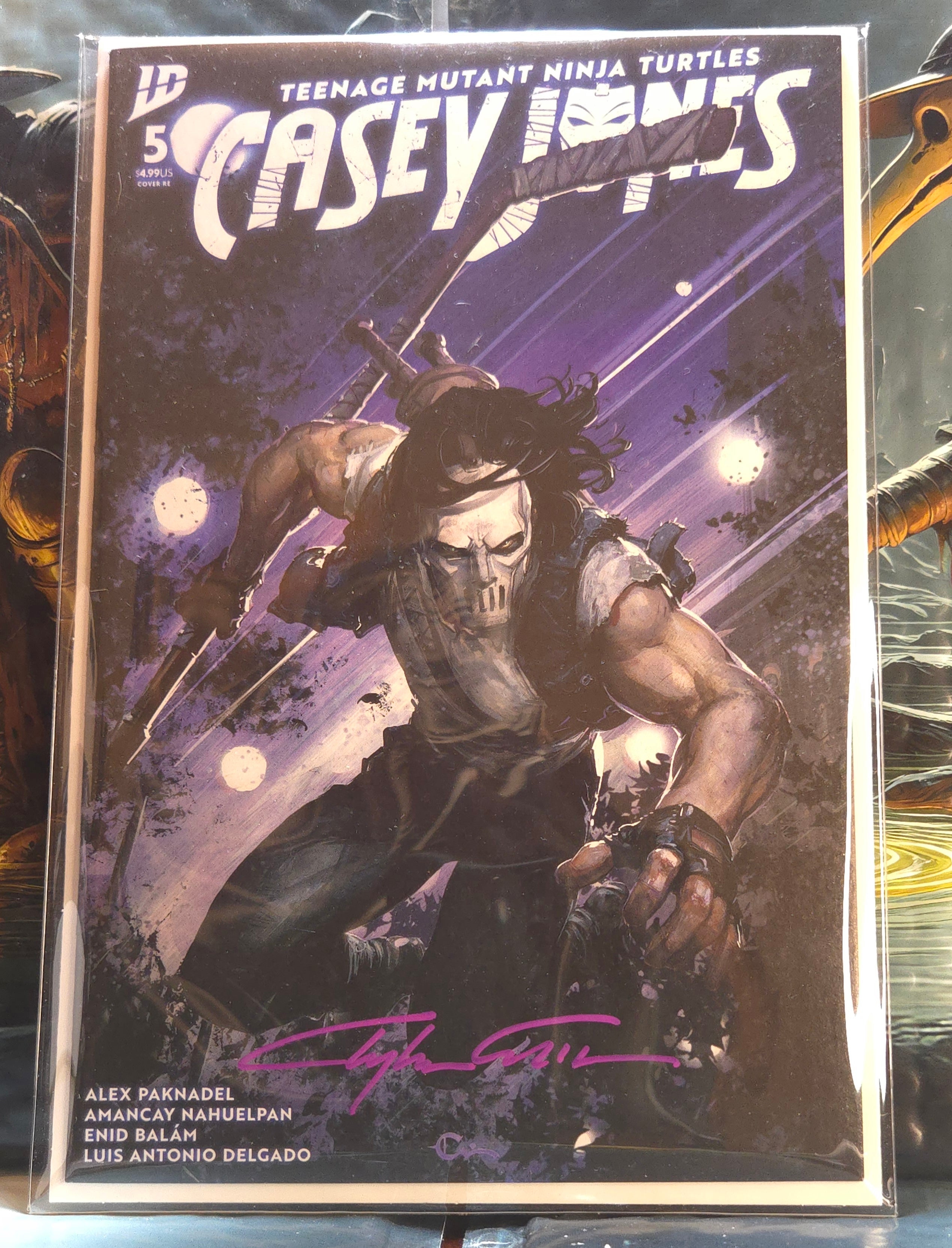 TMNT: Casey Jones #5 Trade Dress Ltd. 450 | All Art Variant Ltd. 300 Signed by Clayton Crain