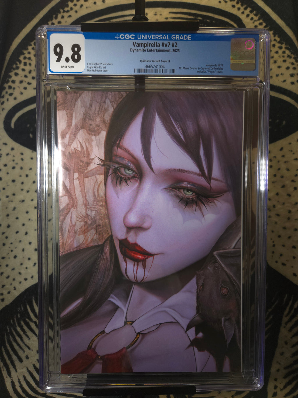 Vampirella Vol 7 #2 Darkness SECRET DROP Virgin Cover by Dan Quintana Dallas Fan Expo Exclusive Ltd. 200