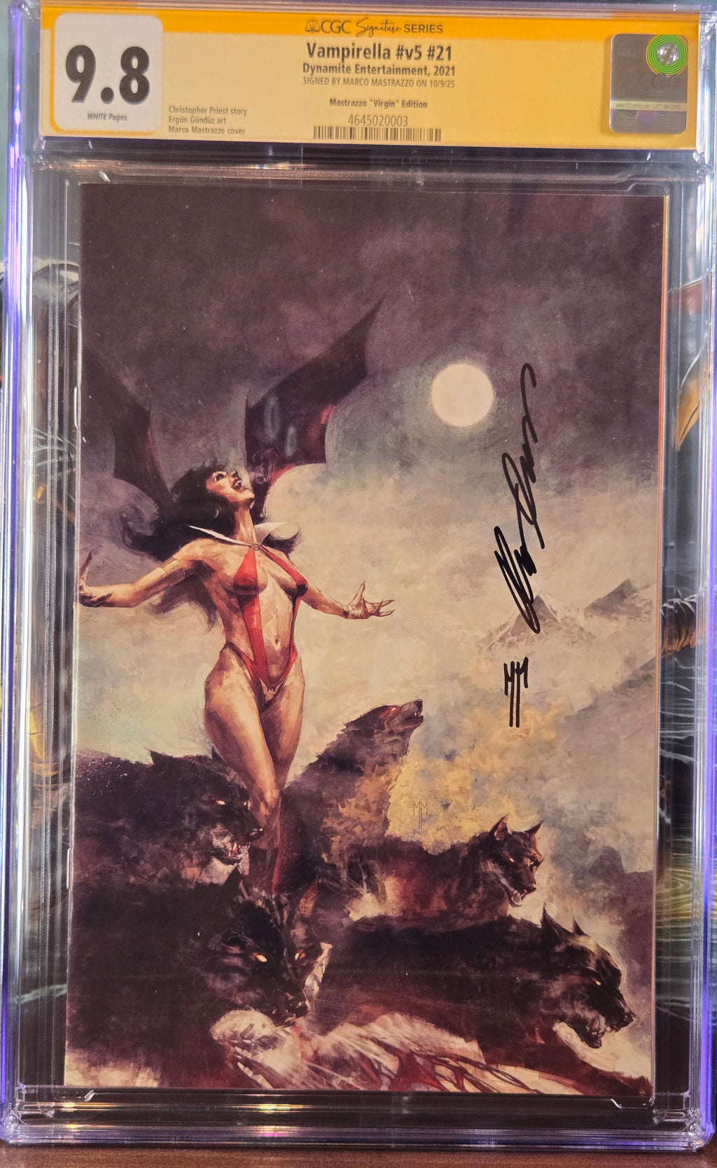 Vampirella v5 #21 CGC Signature Series Limited Edition Mastrazzo Virgin Edition