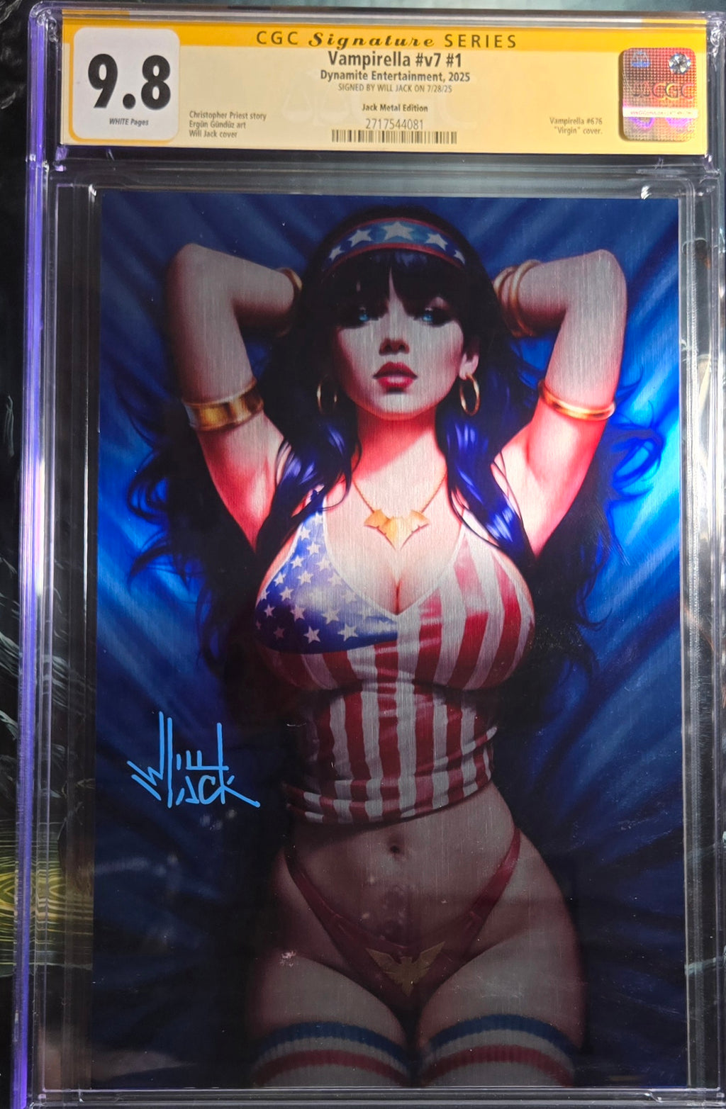 Vampirella v.7 #1 Jack Metal Edition Ltd. 50