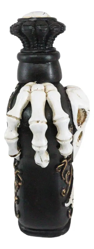 Raven’s Eyes Poison Bottle — Gothic Decorative Resin Vessel (7.25")